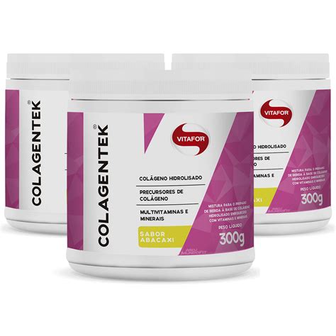 Kit 3 Colagentek 300g Vitafor Meu Mundo Fit