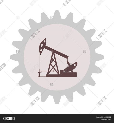 Silhouette Oil Pump Vector Photo Free Trial Bigstock