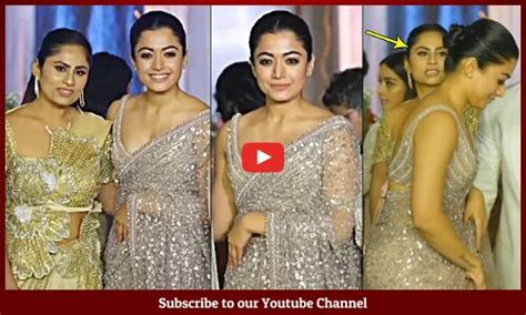 Rashmika Mandanna And Dil Raju Wife Tejaswini Stunning Looks At Ashish