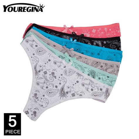 Youregina Women Sexy G Strings Thongs Underwear Cotton Panties Cute