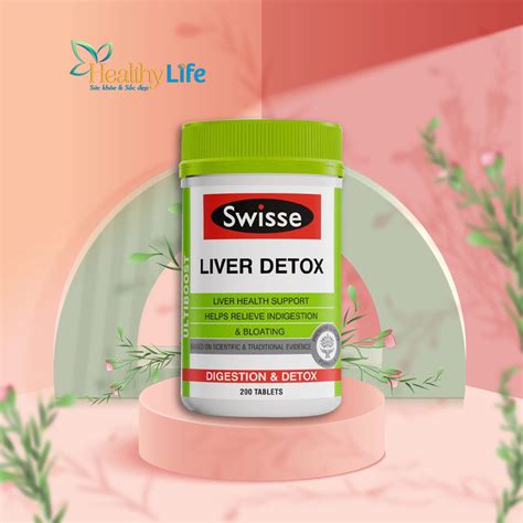 Viên uống bổ gan và giải độc gan Swisse Liver Detox của Úc Healthy