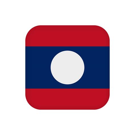 Laos flag, official colors. Vector illustration. 10421743 Vector Art at ...