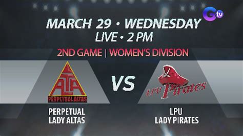 Ncaa Season Women S Volleyball Perpetual Lady Altas Vs Lpu Lady