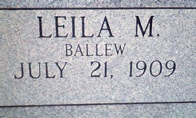 Leila Margaret Ballew Gillespie M Morial Find A Grave