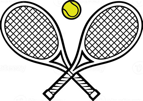 Tennis Rackets And Ball Png Illustration 8513793 Png