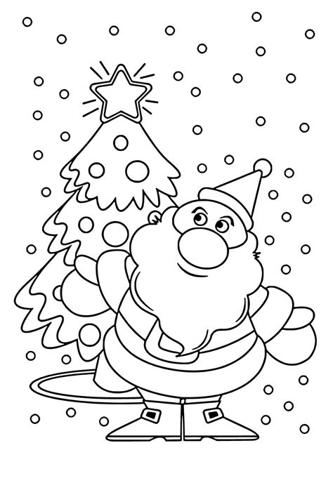 Papai Noel Para Colorir Desenhos Lindos Do Papai Noel Para Colorir