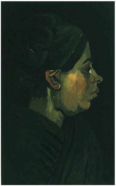 Head Of A Peasant Woman With Dark Cap By Vincent Van Gogh 201