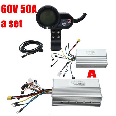 60V 50A Brushless Controller Dual Motor 36V 60V LCD Display Dashboard