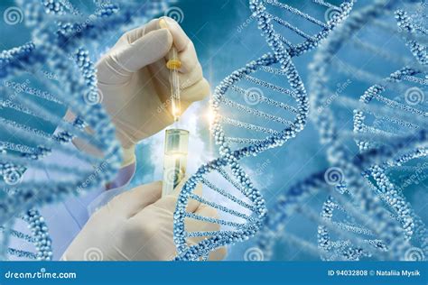 Testing of DNA molecules . stock photo. Image of sample - 94032808