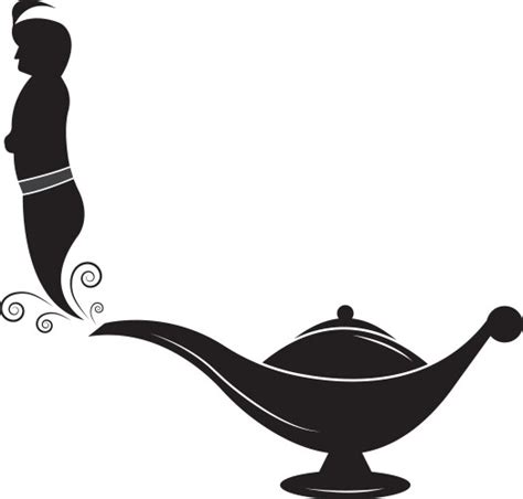 Genie Lamp With Smoke Black Vector Images Over 290