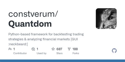 GitHub Constverum Quantdom Python Based Framework For Backtesting