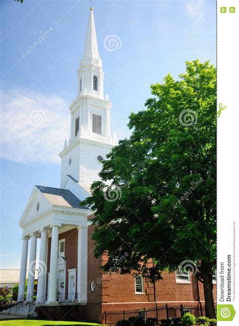 Congregational Church New England Stock Image Image Of Hartford