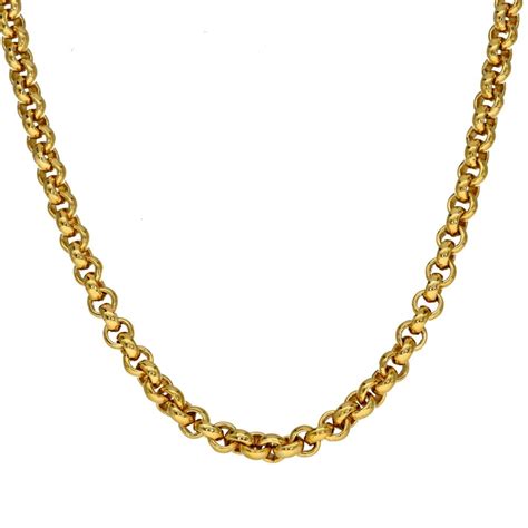 Gents 9ct Yellow Gold Belcher Chain Miltons Diamonds