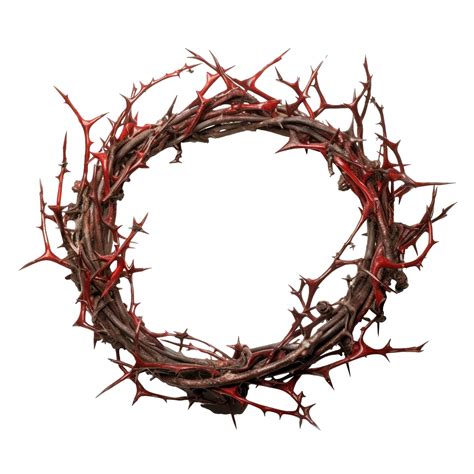 Crown Of Thorns Isolated On Transparent Background Created With