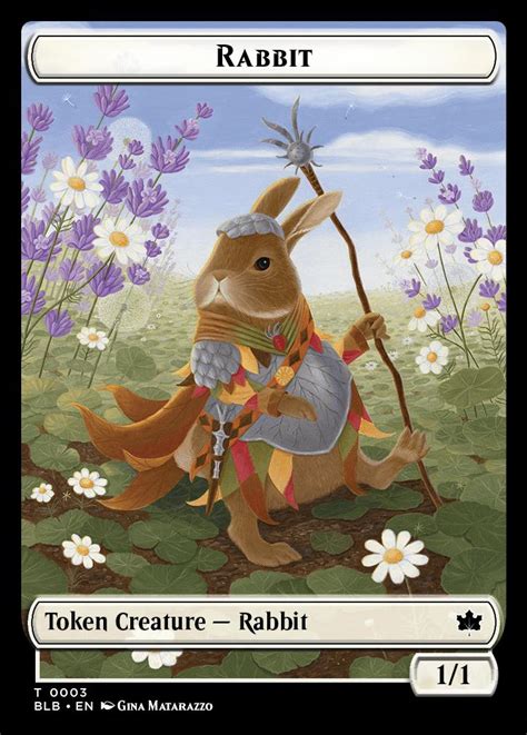 Rabbit Token Bloomburrow Foil Standard Card Kingdom