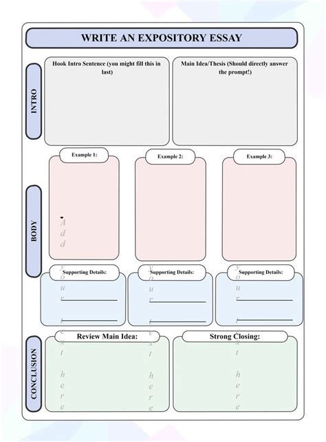 Free Editable Essay Graphic Organizer Plan And Analyze Your Essay