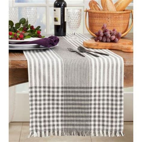 Saro Lifestyle Stripe Design Table Runner