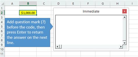 5 Ways To Use The Vba Immediate Window Excel Campus Artofit