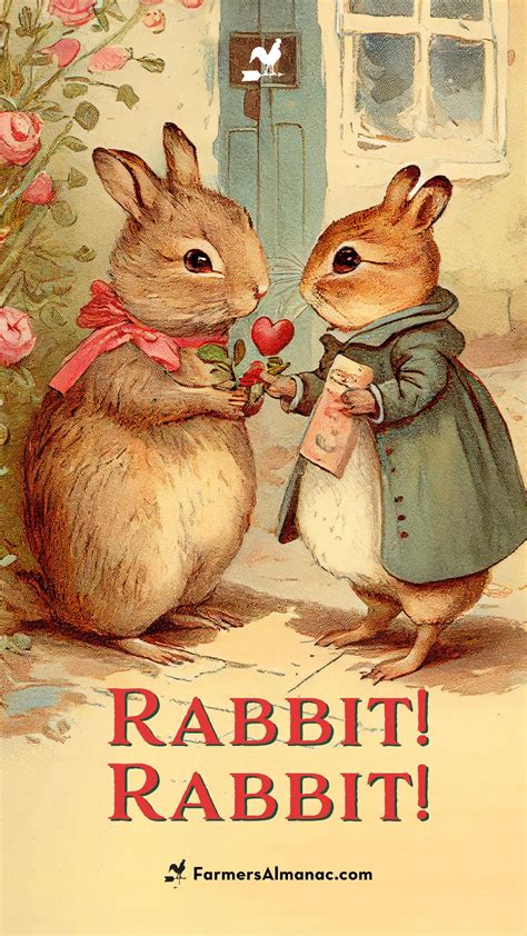 The Farmers Almanac Hopes You Ll Say Rabbit Rabbit Tomorrow