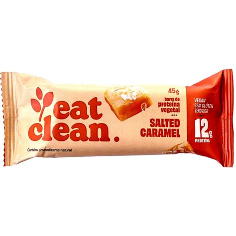 Barra Prote Na Vegana Salted Caramel Eat Clean G Shopee Brasil