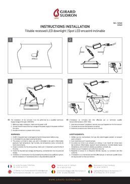 Telechargement documentation complémentaire Spot encastré orientable