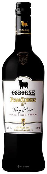 1827 Osborne Pedro Ximenez 1827 Jerez Xeres Sherry Vivino United States