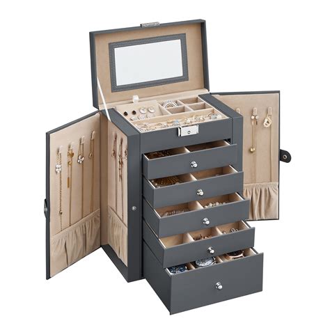 Songmics Tier Jewelry Box Jewelry Case With Drawers Large Storage