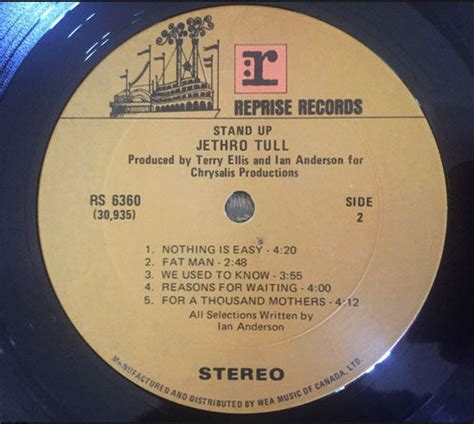 Jethro Tull Stand Up 1972 Vinyl Pursuit Inc