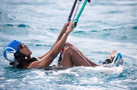 Barack Obama goes kitesurfing with Richard Branson