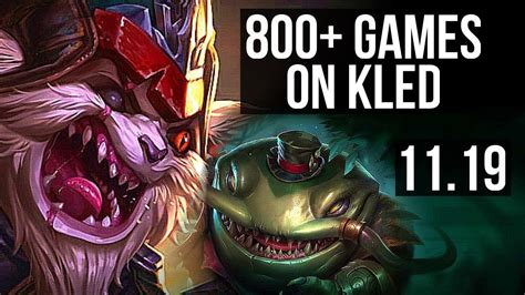 Kled Vs Tahm Kench Top Rank 7 Kled 514 800 Games Euw