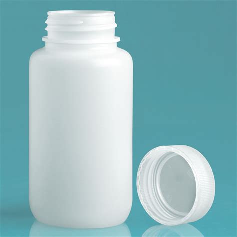 SKS Bottle Packaging 250 Ml Natural HDPE Leak Proof Wide Mouth