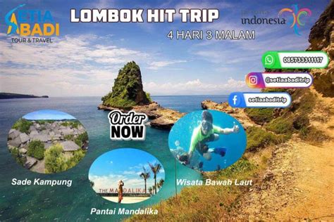 Open Trip Lombok 4 Hari 3 Malam Setia Abadi