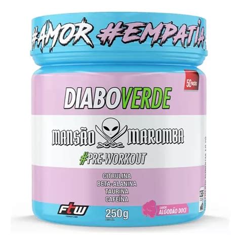 Diabo Verde Mansão Maromba 250g Ftw Nova Fórmula Sabor Algodão Doce