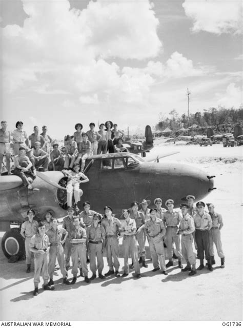 Noemfoor Island Dutch New Guinea Group Portrait Of Pilots