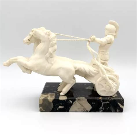 R Mischer Streitwagen Antik Gladiator Mit Chariot Skulptur Statue Figur