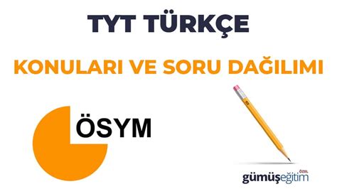 2023 TYT Türkçe Konuları ve Soru Dağılımı Gümüş Özel Eğitim