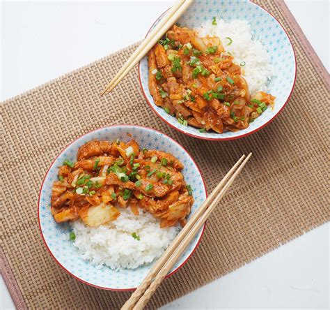 Kimchi Pork Belly Rice Bowl Serves 2 Cookin1