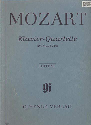 Klavier Quartette Kv Kv F R Klavier Violine Viola Und