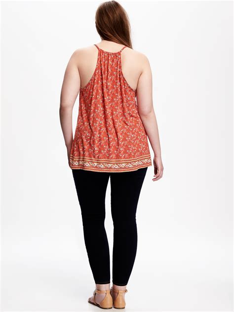 Relaxed Plus Size Suspended Neck Tank Old Navy