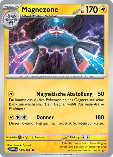 Magnezone 065 197 Wert Bild Künstler Seltenheit Pokemonkarte de