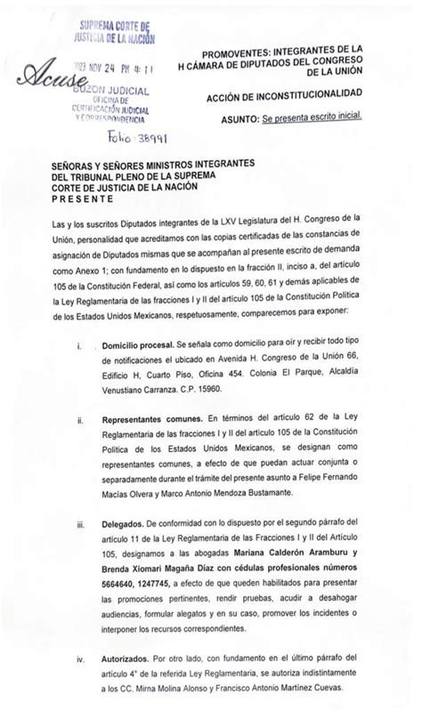 Presentan Acciones De Inconstitucionalidad Contra Desaparición De Fideicomisos Del Pj Dossier