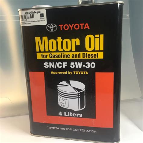 Toyota Genuine Japan Engine Motor Oil SN CF 5W 30 4 Liters 08880 83322