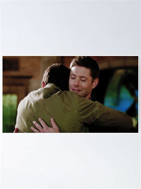 Dean Und Castiel Hug Poster Von Winchxster Redbubble