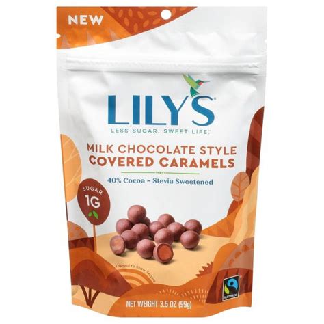 Lily S Milk Chocolate Style Covered Caramels 3 5 Oz Walmart