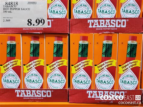 TABASCO HOT PEPPER SAUCE ML Costco East Fan Blog