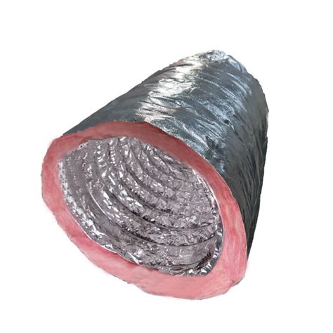 Pink Fiberglass Insulation Flexible Duct Flexible Ductwork Insulated