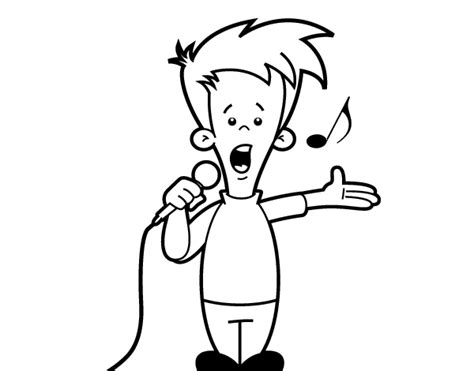 Apprentice Singing Coloring Page