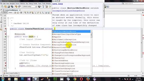 How To Create Jtextfield Set And Get Tooltip Using Java Applet And Awt In Netbeans Youtube