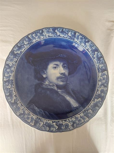 De Porceleyne Fles Delft Naar Rembrandt Van Rijn Assiette