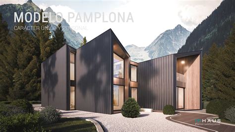 Vivienda prefabricada de diseño Pamplona 5D 2P 2 361 inHAUS